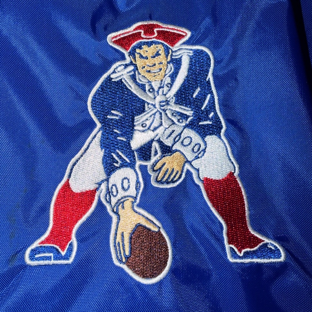 Mitchell & Ness Royal Blue Windbreaker with Patriotic Accents - Picture 5 of 9